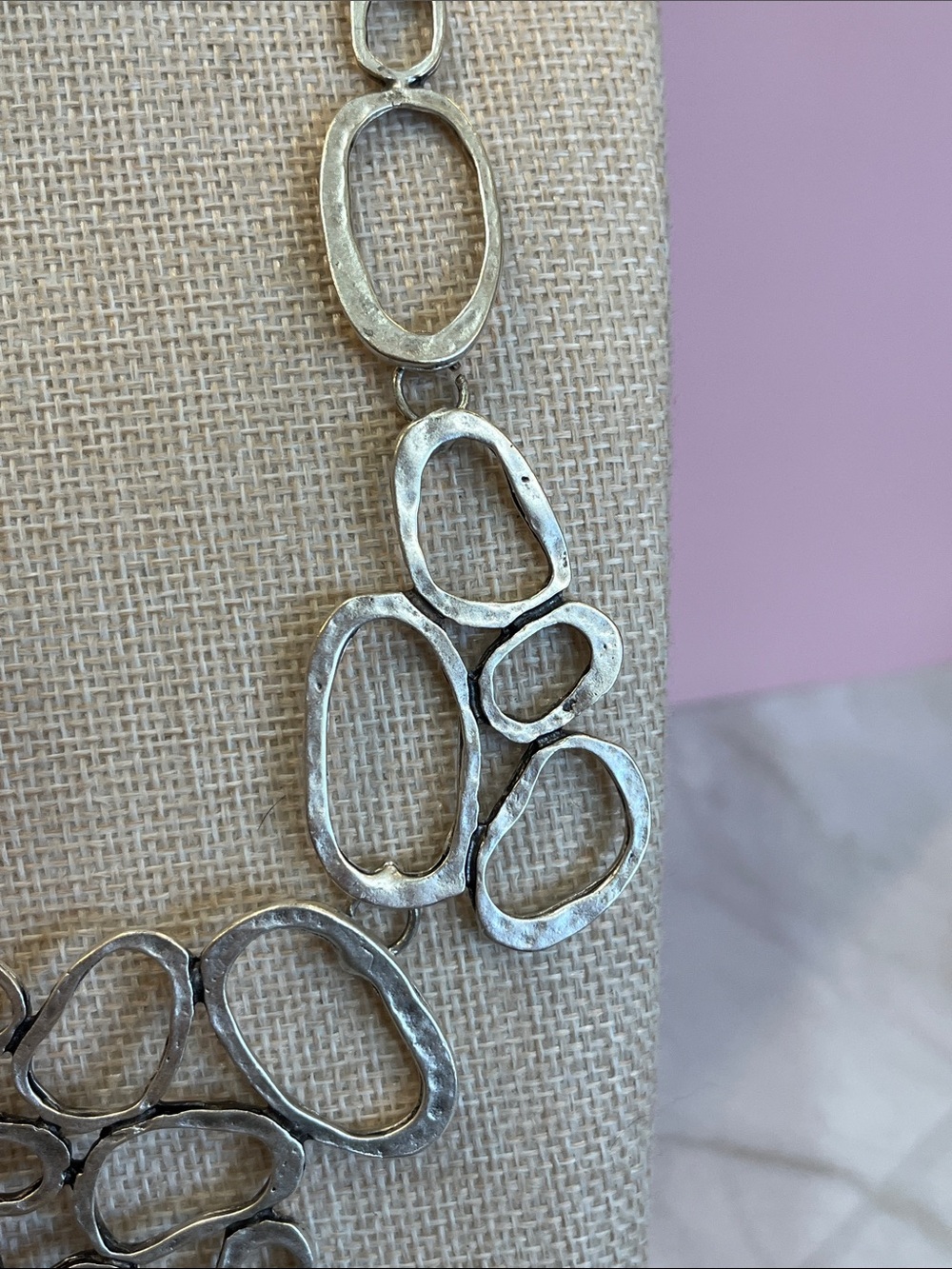 Pewter LONG NECKLACE Rare HTF - Picture 5 of 10